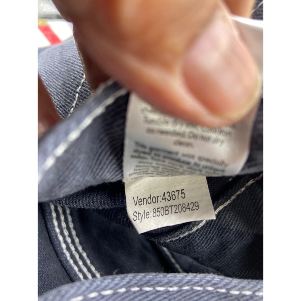 PacSun Carpenter Pants Charcoal Gray Contrast Stitch High Rise Denim 25 Grunge - Picture 7 of 11